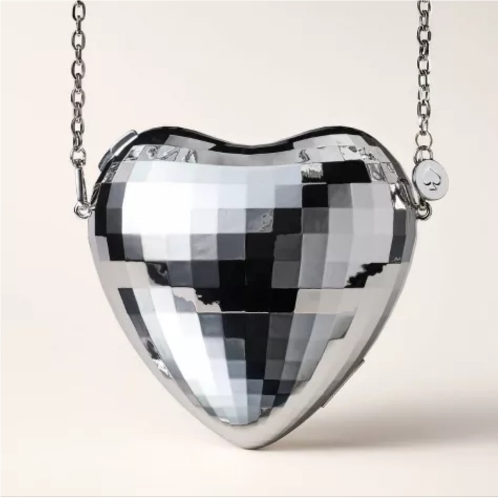 Kate Spade x Target Heart-Shaped Silver Bag